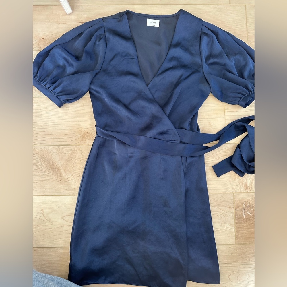 Wilfred Midnight Blue Long Sleeve Dress